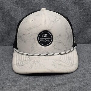 Carolina Hurricanes Hat Cap Snap Back Mens One Size White Marble Rope Zephyr NHL